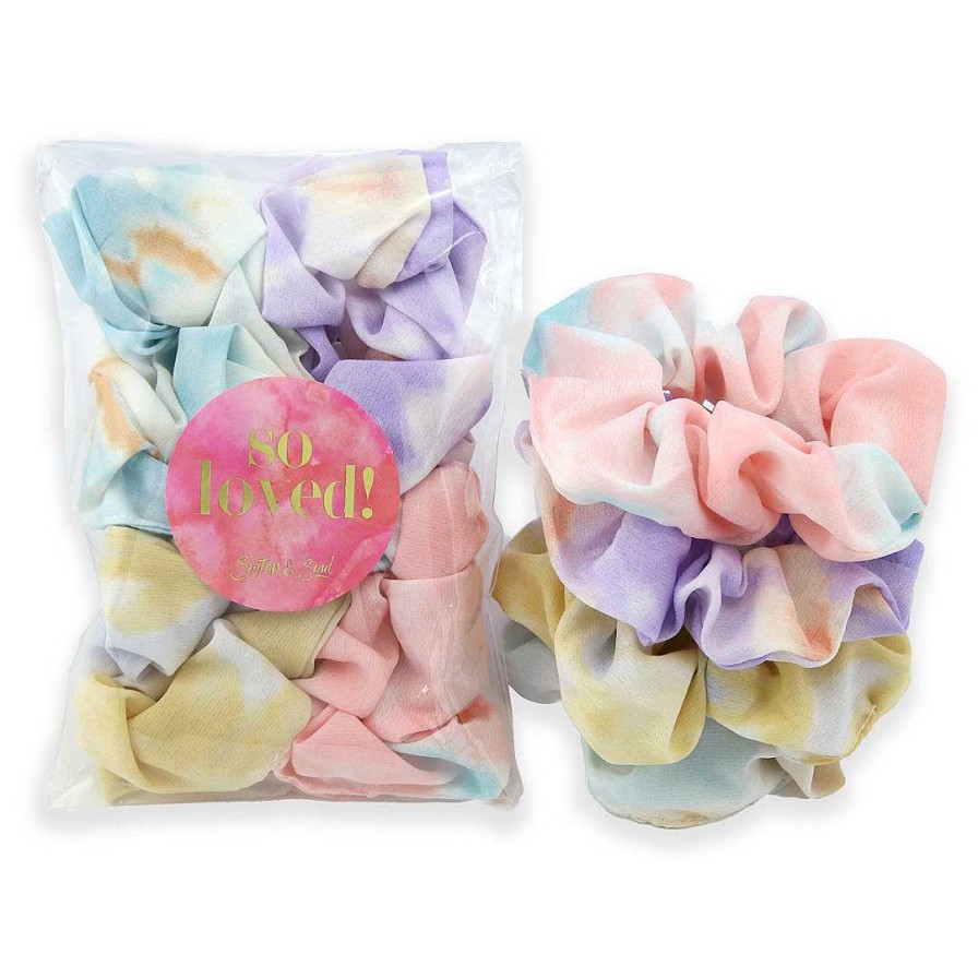 Accessories Hair Accessories | Scrunchies 4 Pack - Pastel Ombre (S25)