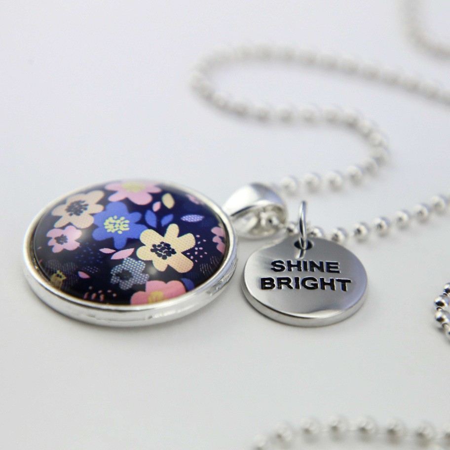 Jewellery Papa Glewy | Spring - 'Shine Bright' - Bright Silver Necklace - Matilda (10152)