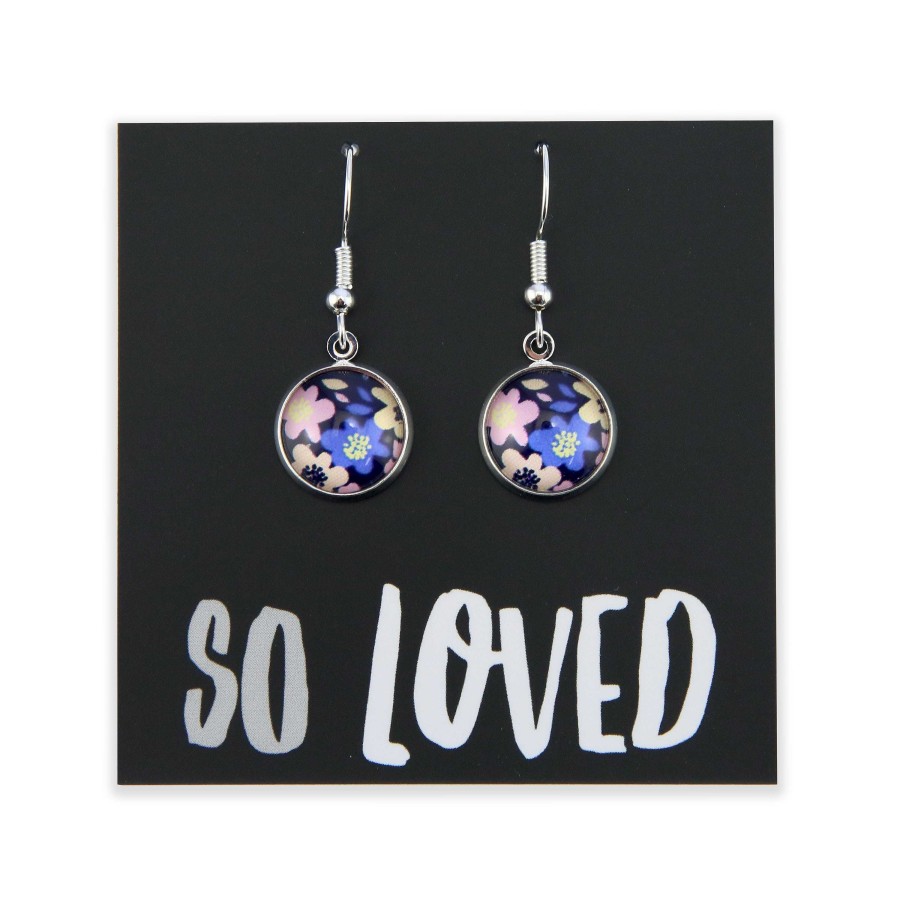 Jewellery Circle Drop Dangles | Spring- So Loved - Bright Silver Dangles - Matilda (11542)