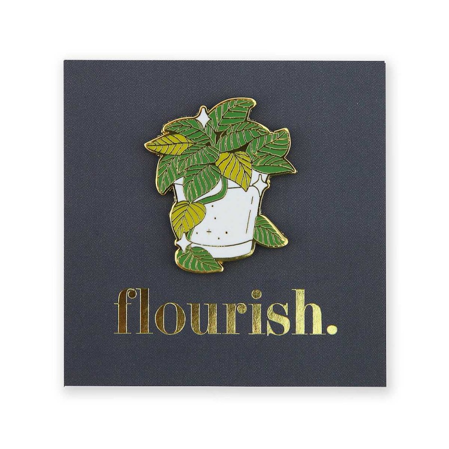 Accessories Accessories | Lovely Pins! Flourish - Plant Pot Enamel Badge Pin - (10251)