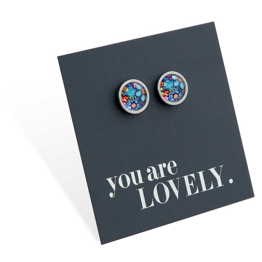 Jewellery Stainless Steel Circle Studs | You Are Lovely - Silver Stainless Steel 8Mm Circle Studs - Forever Young (11935)