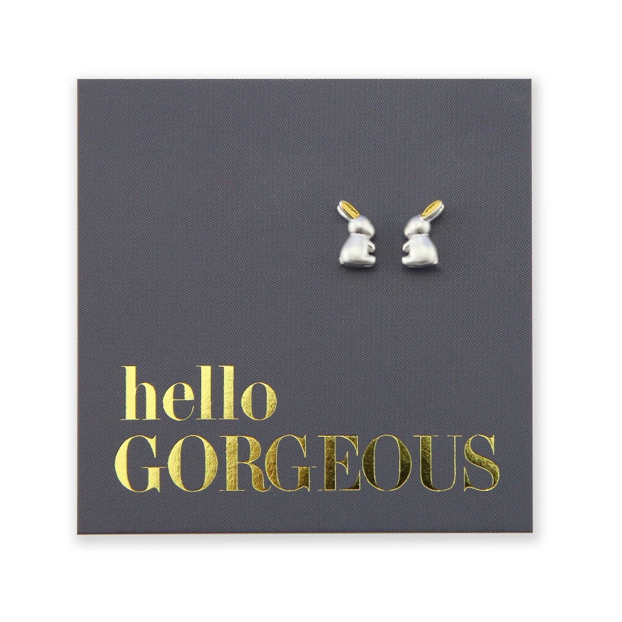 Jewellery Sterling Silver Studs | Itsy Bitsy Bunny Studs - Sterling Silver - Hello Gorgeous - (12263)