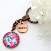 Accessories Papa Glewy | Spring - 'Imagine' - Vintage Rose Gold Keyring - French Rose (10552)