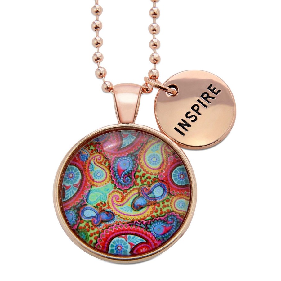 Jewellery 50% Off | Spring - 'Inspire' Rose Gold Necklace - Vivid - (10862)